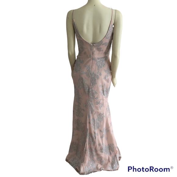 NWT Hayley Paige Occasions style 5717 low back sleeveless blush color size 2 - Picture 6 of 12